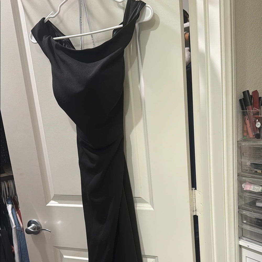 Azazie off  Shoulder Black Dress
